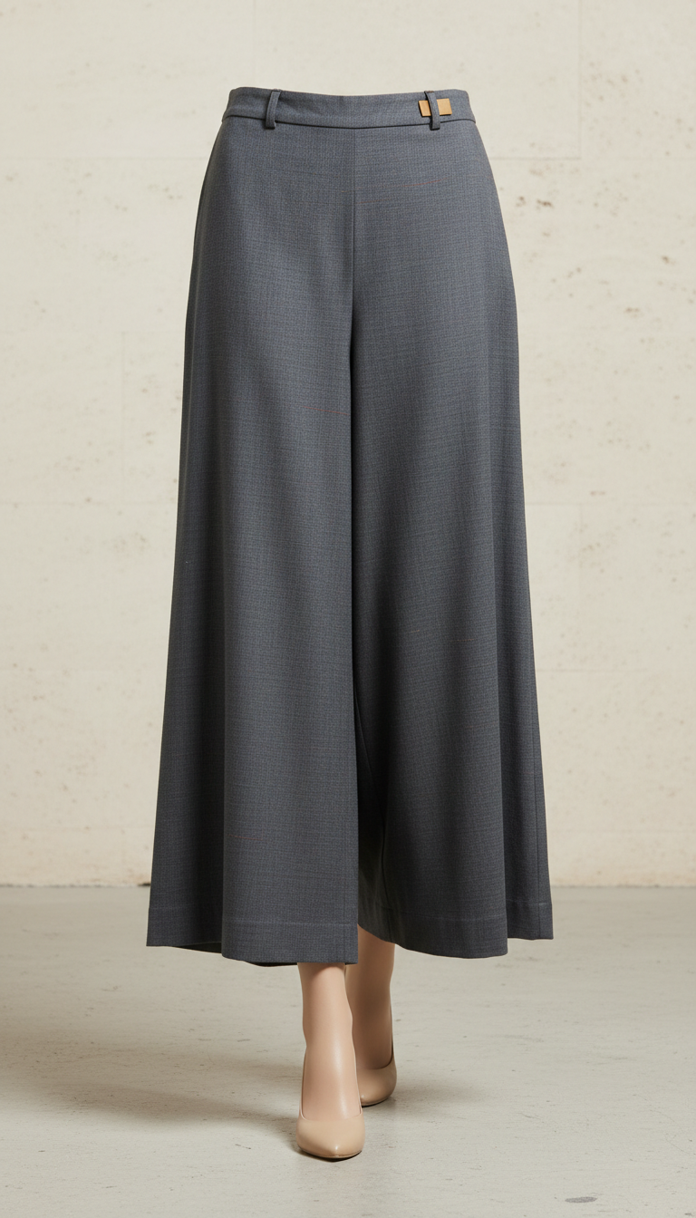 Urban sky cropped wide-leg pant
