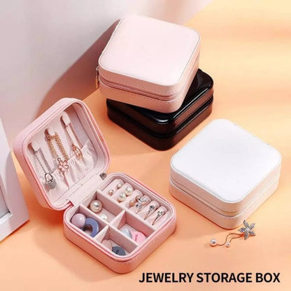 Zipper Travel Jewelry Organizer Box