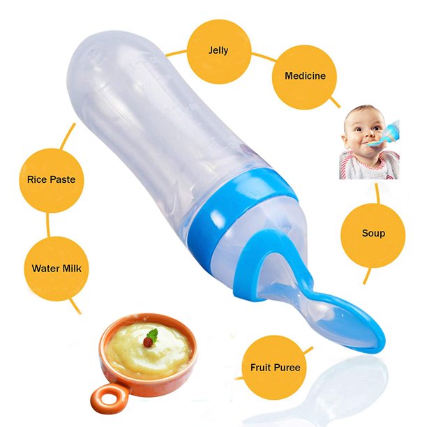 Silicone Baby Feeding Spoon Feder