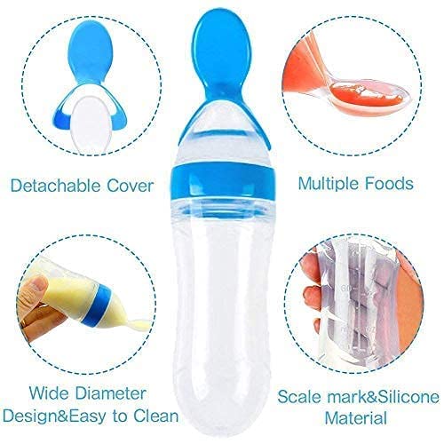 Silicone Baby Feeding Spoon Feder