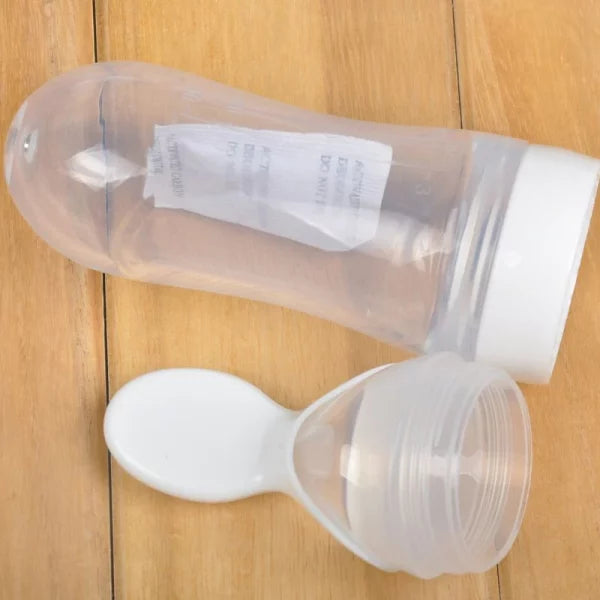 Silicone Baby Feeding Spoon Feder