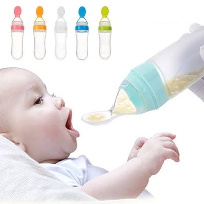 Silicone Baby Feeding Spoon Feder